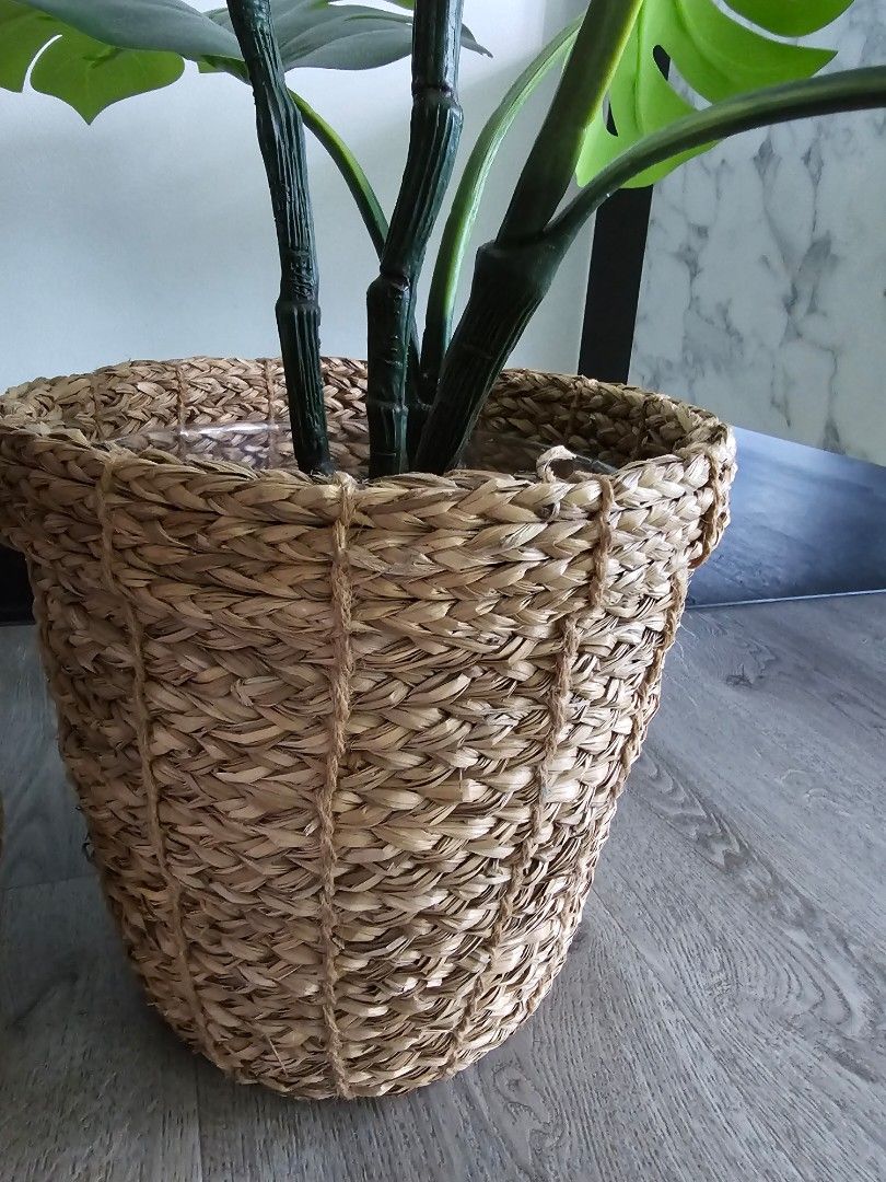 Ikea Artificial plants + pots, Furniture & Home Living, Home Decor