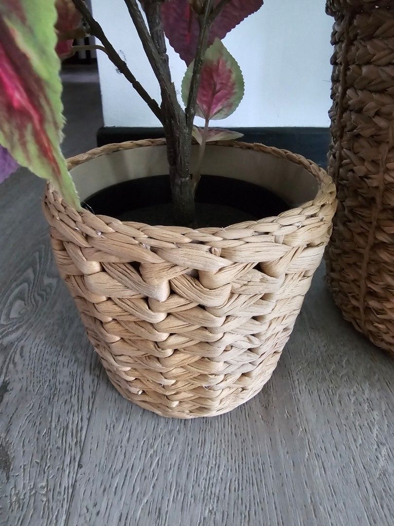 Ikea Artificial plants + pots, Furniture & Home Living, Home Decor