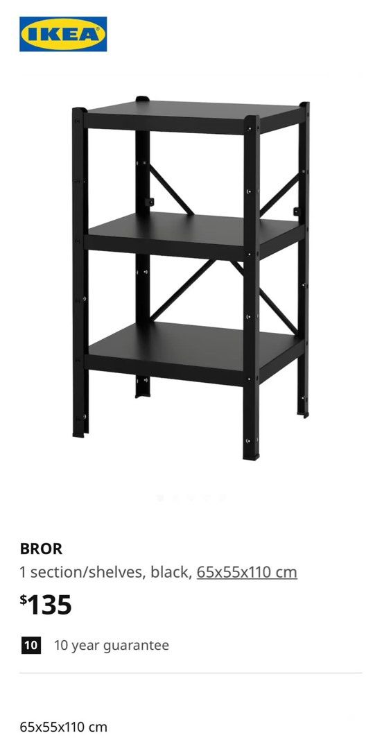 IKEA BROR Shelf, Furniture & Home Living, Furniture, Shelves,