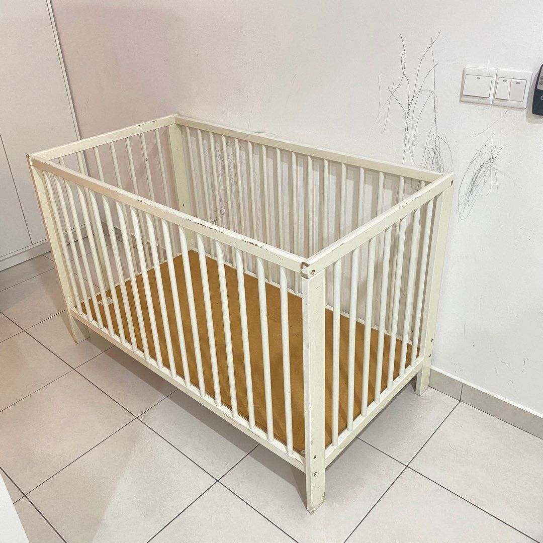 Ikea Gulliver Baby Cot Katil Bayi, Babies & Kids, Baby Nursery & Kids
