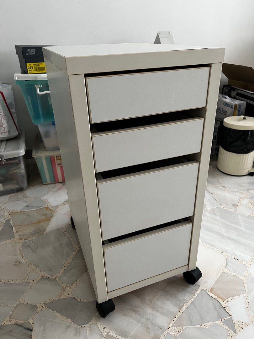 Ikea MICKE drawer with Castors, Furniture & Home Living, Furniture