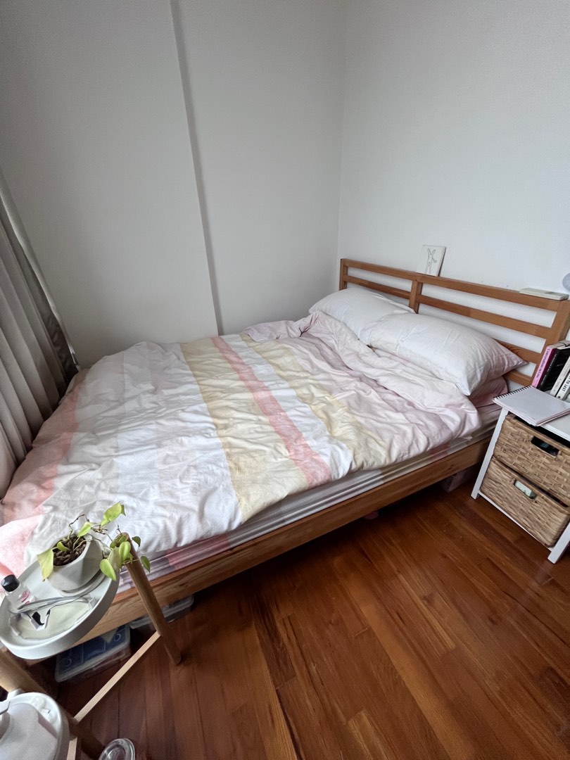 Ikea tarva top double bed