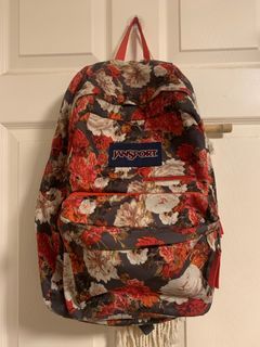 RUSH!!! Jansport Floral Backpack with Phone, Ipad, Laptop Compartment