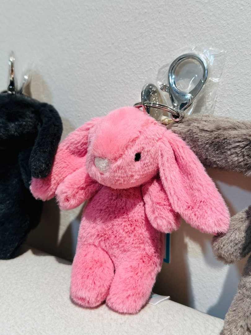 Jellycat Bashful Bunny Pink Bag Charm, Hobbies & Toys, Toys & Games on ...