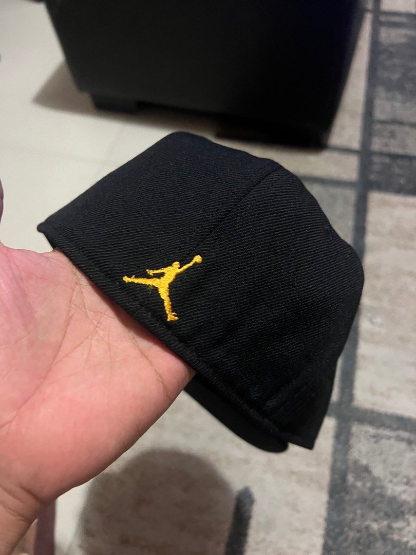 Jordan fitted cap (Category: Caps & Hats) located in Valenzuela. Submitted by gotdrip (Listing ID 1263290173, Image 2). Description: Jordan Brand fitted cap -almost bnew - Black and Yellow - with hologram stickers and size tag with missing tag - size 6 7/8 (55 cm) *ready for shipping *buyer will shoulder shipping fee .