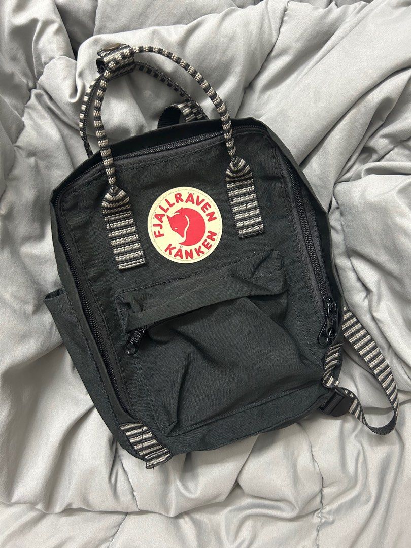 Kanken mini hotsell black striped
