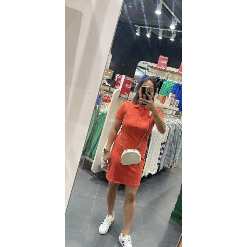 LACOSTE WOMEN S SLIM FIT STRETCH COTTON PIQUE POLO DRESS Women s Fashion Dresses Sets Dresses on Carousell