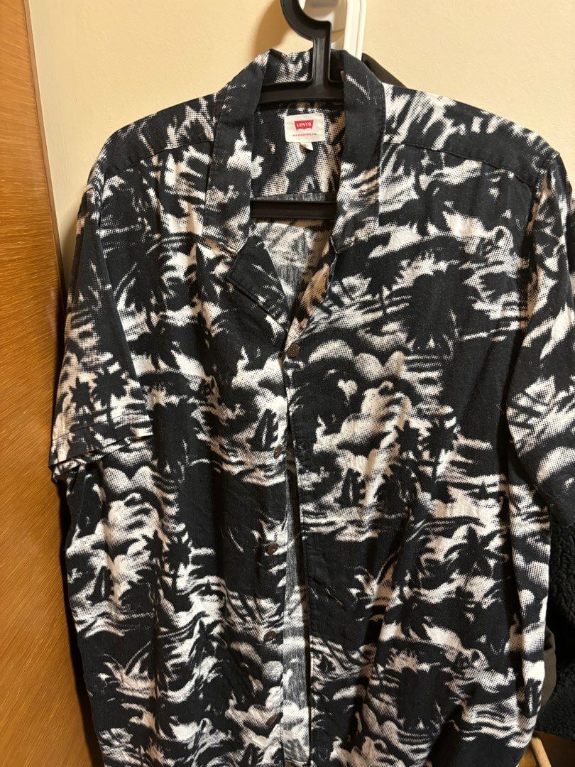 COOTIE Wolf Print Nel Open Collar Shirt - 4