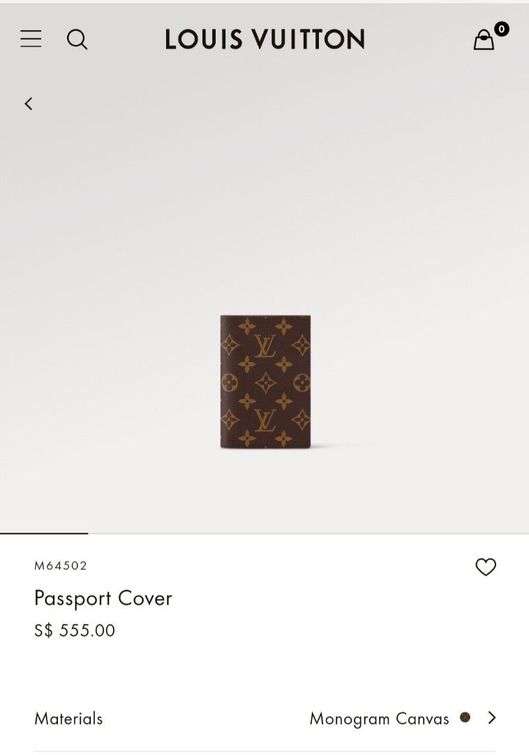 Passport cover new louis vuitton Dark grey Leather ref.145523