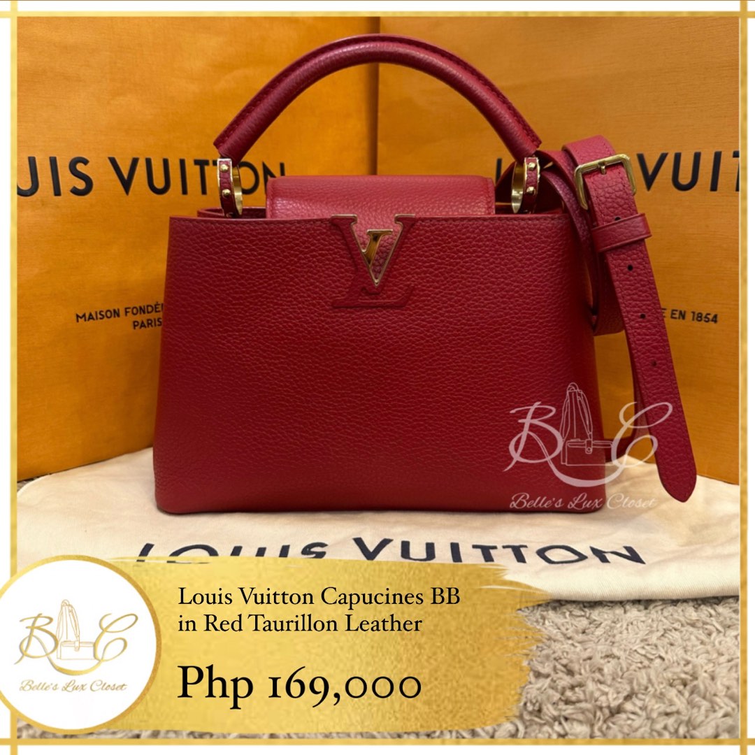 Louis Vuitton Capucines BB Pink Taurillon, Luxury, Bags & Wallets on  Carousell