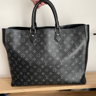 Louis Vuitton Monogram with Calf, Exotic Ostrich & Lizard Leathers  Majestueux MM Tote (Model N91283) with LV receipt, Luxury on Carousell
