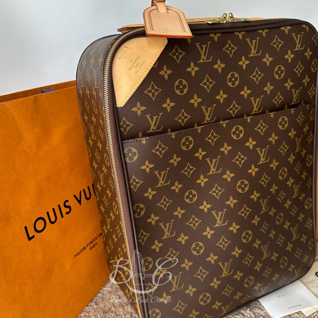 Louis Vuitton Set of Two; Classic Monogram Canvas Pegase 45 Trolley, Lot  #56325