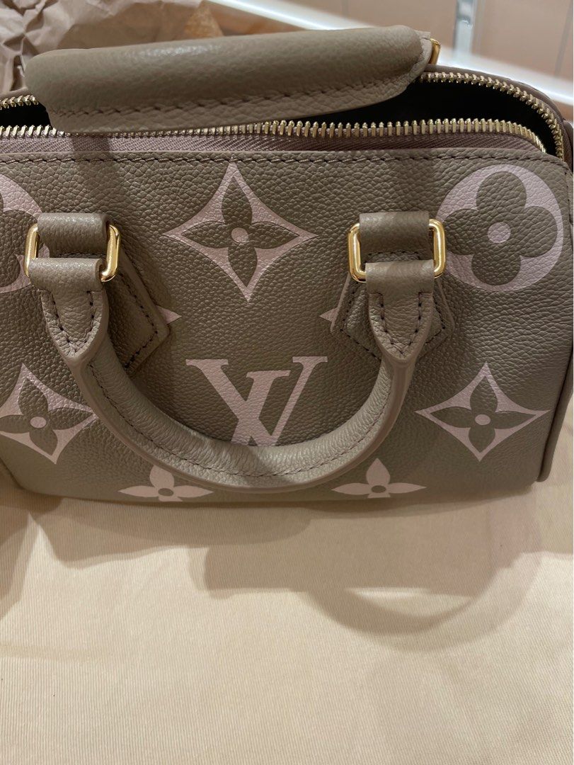 Louis Vuitton Speedy Bandouliere 20 Khaki Green/Beige/Cream in Cowhide  Leather with Gold-tone - US