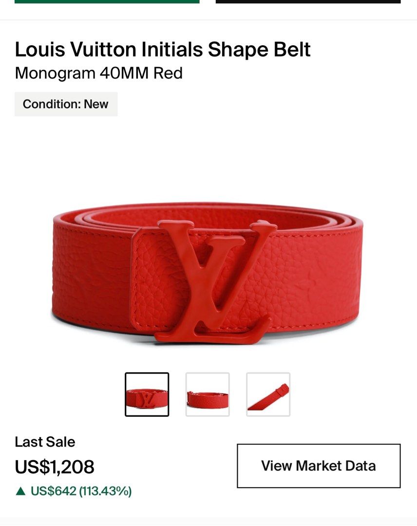 Louis Vuitton LV Shape Reversible Belt Limited Edition Monogram