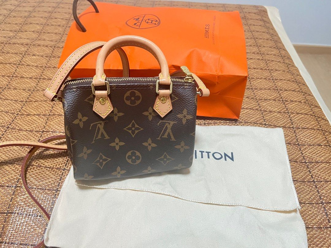 AUTHENTIC LOUIS VUITTON Nano Speedy, Luxury, Bags & Wallets on Carousell