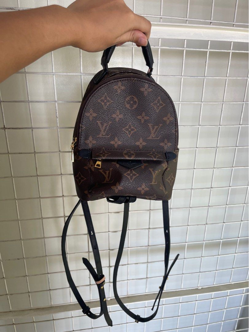 AUTHENTIC LV LOUIS VUITTON Mini Palm Springs Backpack - ✓Receipt, Luxury,  Bags & Wallets on Carousell