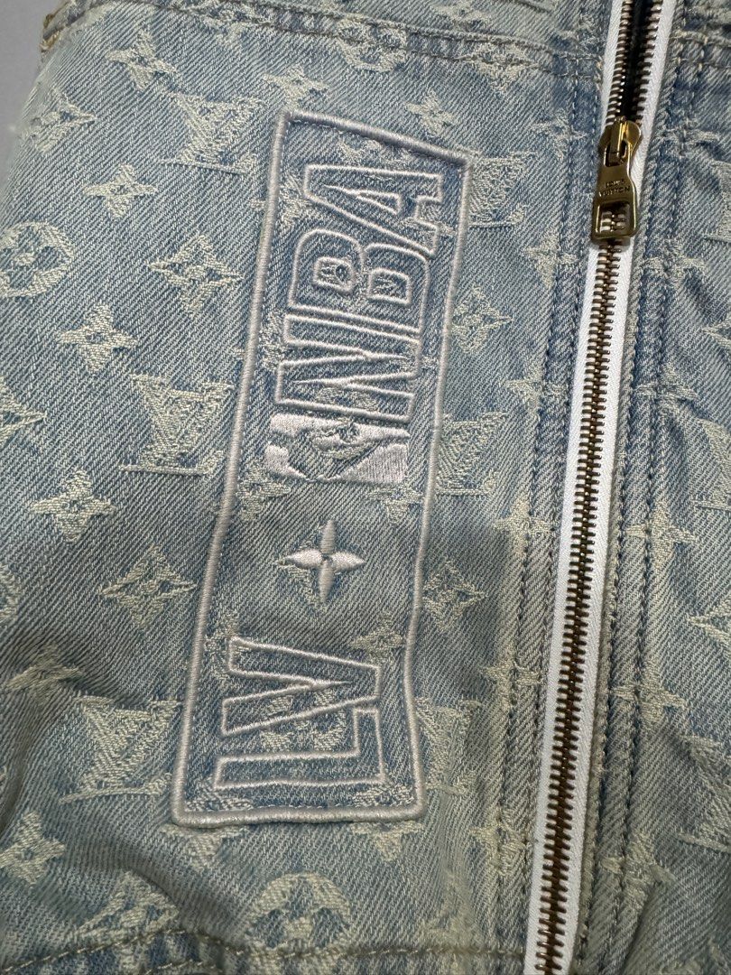 Louis Vuitton x Nigo Collaboration Blue Denim Jacket size 46 lv rare,  Luxury, Apparel on Carousell