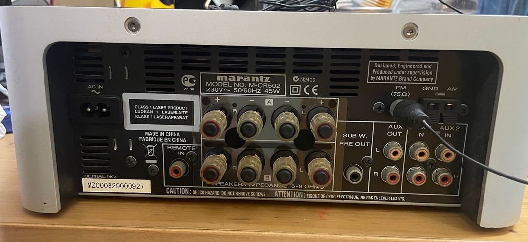 Marantz M-CR502 CD PLAYERS. 冇遙控, 音響器材, 音樂播放裝置MP3及CD