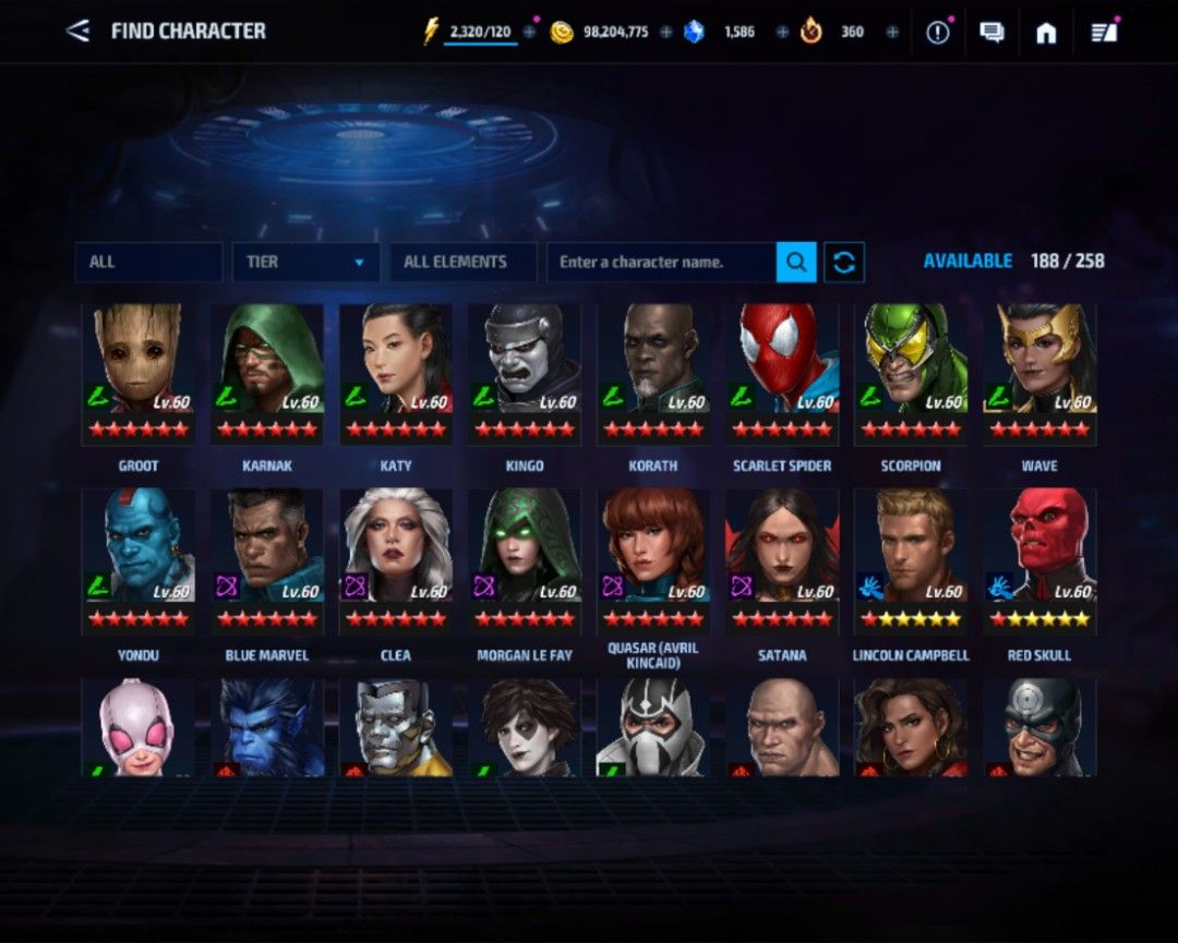 Marvel future fight account, Video Gaming, Gaming Accessories, Game