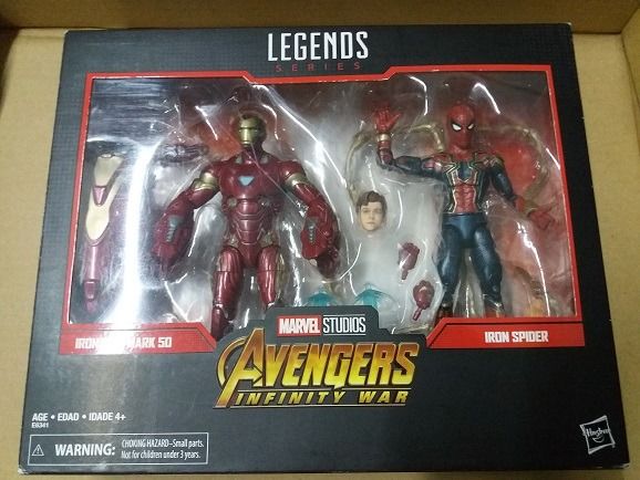 Marvel legends iron top spider 2 pack