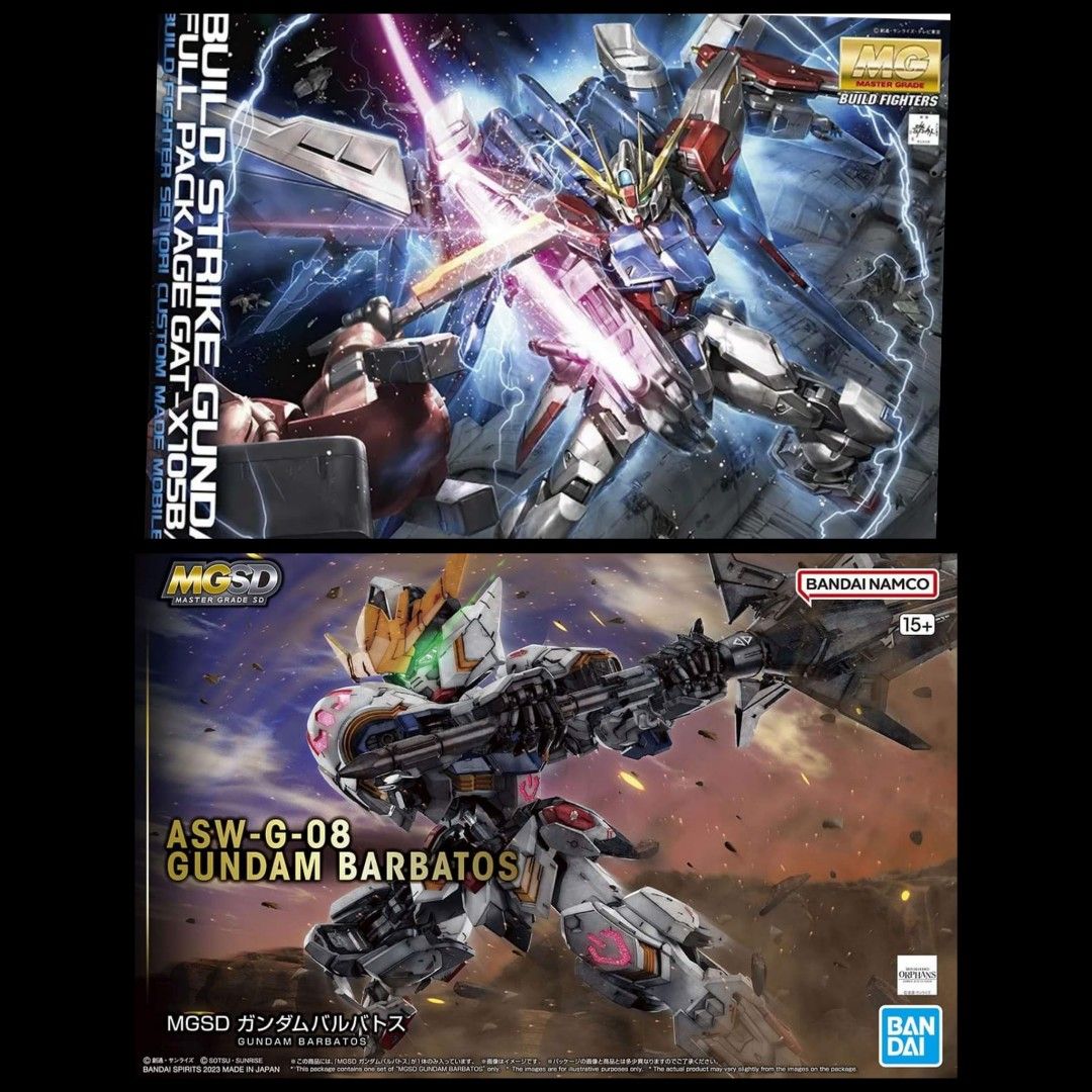 可到付(一對優先，mgsd可散)全新現貨高達模型mgsd MG 1/100 BUILD STRIKE GUNDAM FULL PACKAGE  創建突擊高達全武裝, 興趣及遊戲, 玩具& 遊戲類-