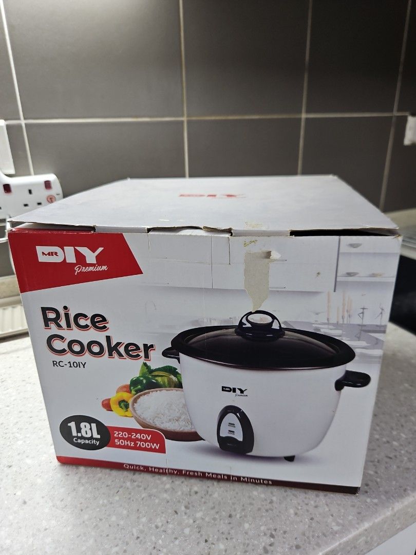 Mr Diy 1.8L Rice Cooker, TV & Home Appliances, Kitchen Appliances