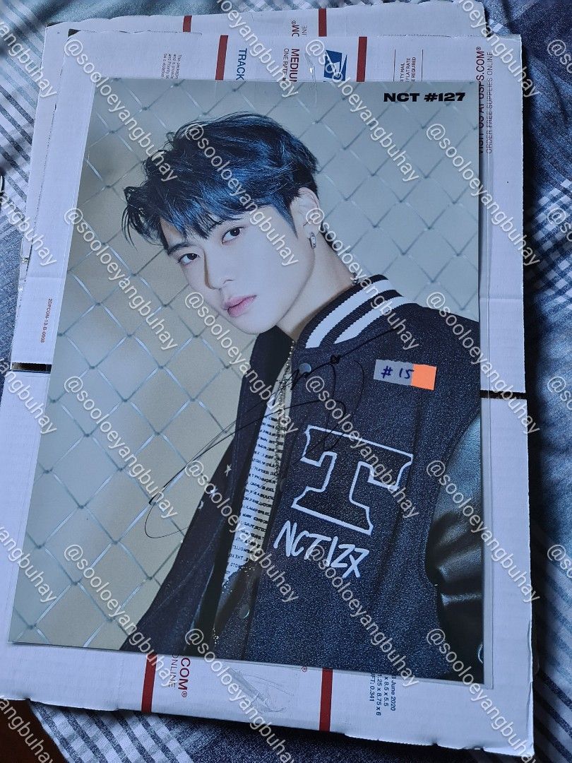 NCT 127 Jaehyun Signed Neozone Poster (Category: K-Wave Merchandise) located in Muntinlupa City. Submitted by angtalking (Listing ID 1263310522, Image 2). Description: -ALWAYS READ DESCRIPTION BEFORE BUYING AND PLS BE A RESPONSIBLE BUYER :) -What you see is what you get -Watermark is from my twt acc -Mint condition -US exclusive item, had to buy it from a reseller on ebay and get it shipped here through Kango Express -Bought it for about $100 bec