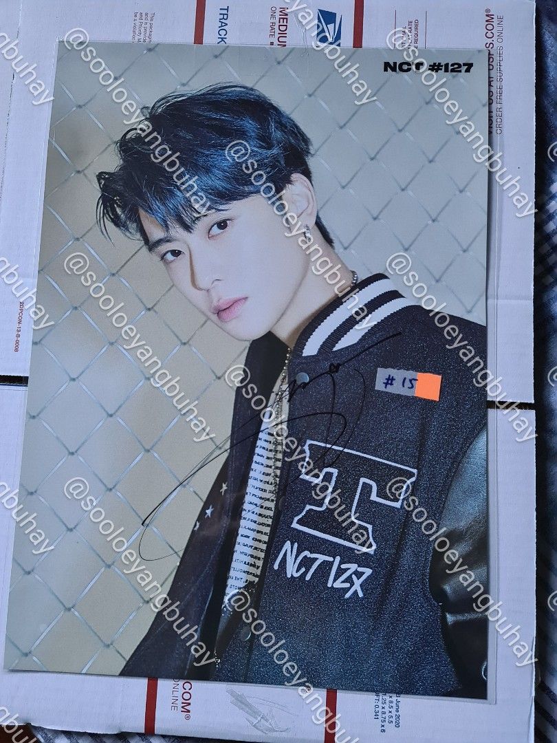 NCT 127 Jaehyun Signed Neozone Poster (Category: K-Wave Merchandise) located in Muntinlupa City. Submitted by angtalking (Listing ID 1263310522, Image 1). Description: -ALWAYS READ DESCRIPTION BEFORE BUYING AND PLS BE A RESPONSIBLE BUYER :) -What you see is what you get -Watermark is from my twt acc -Mint condition -US exclusive item, had to buy it from a reseller on ebay and get it shipped here through Kango Express -Bought it for about $100 bec