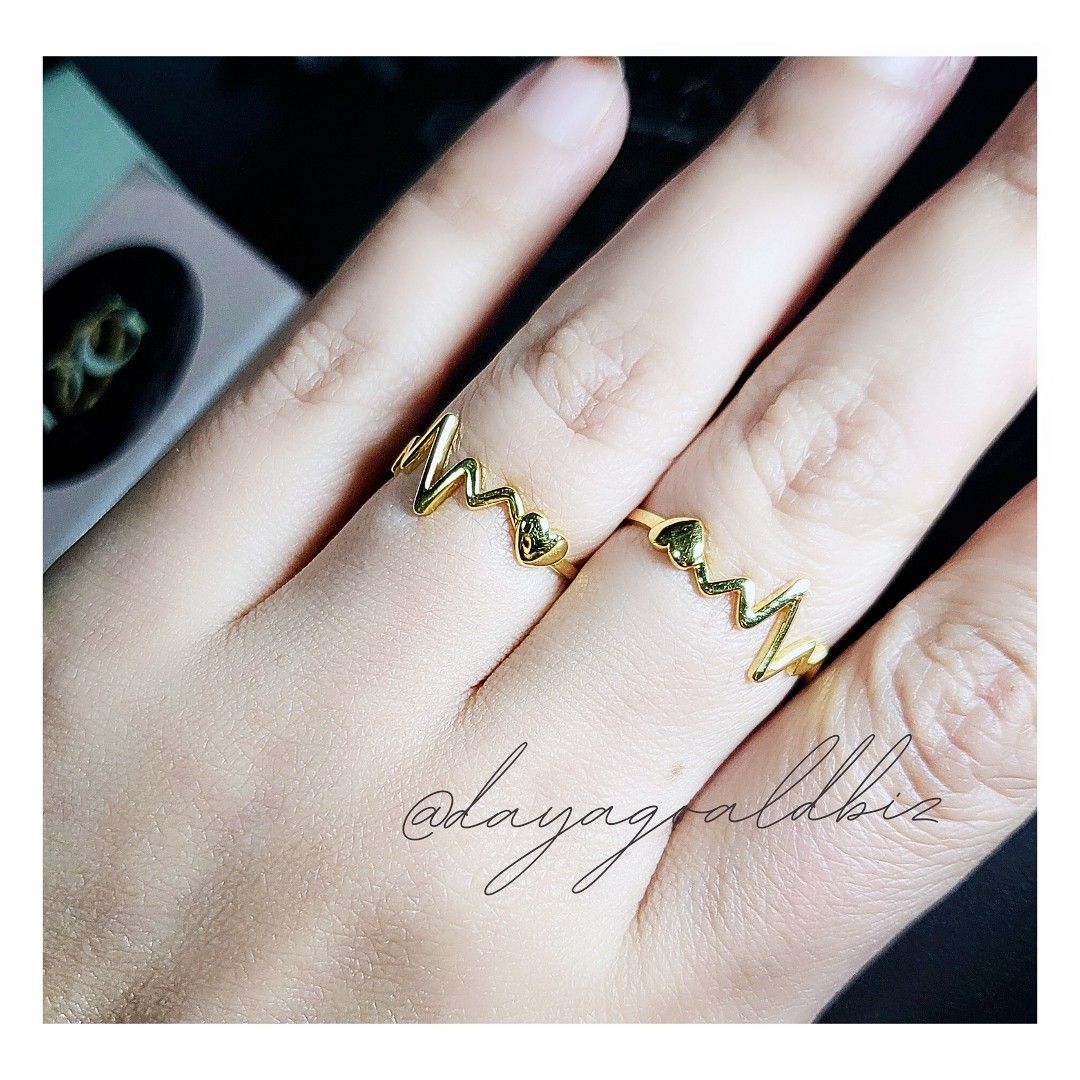Mens discount heartbeat ring