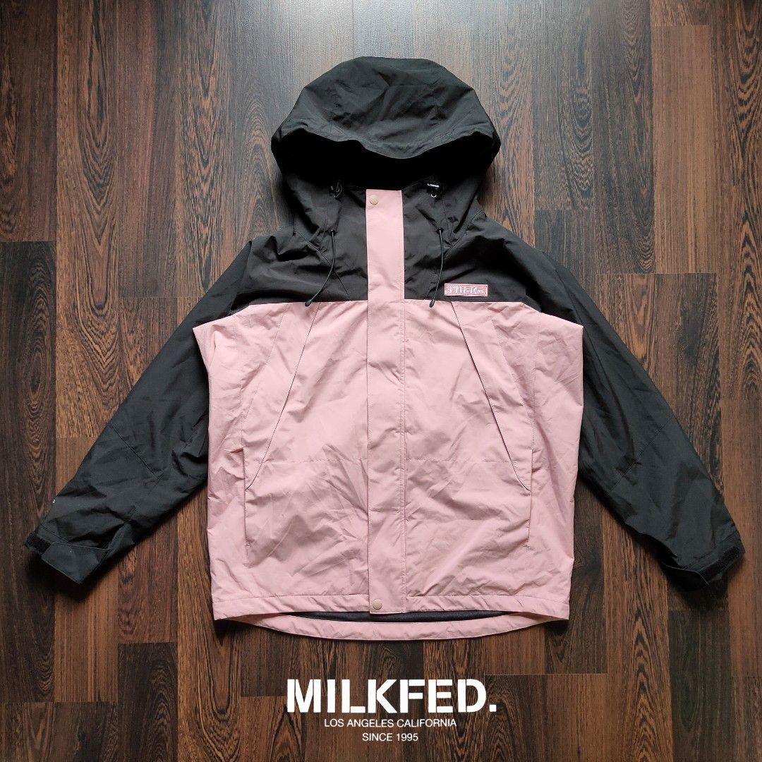 NEW! MILKFED. JAPAN | Back Logo Bicolor Mountain Parka Jacket