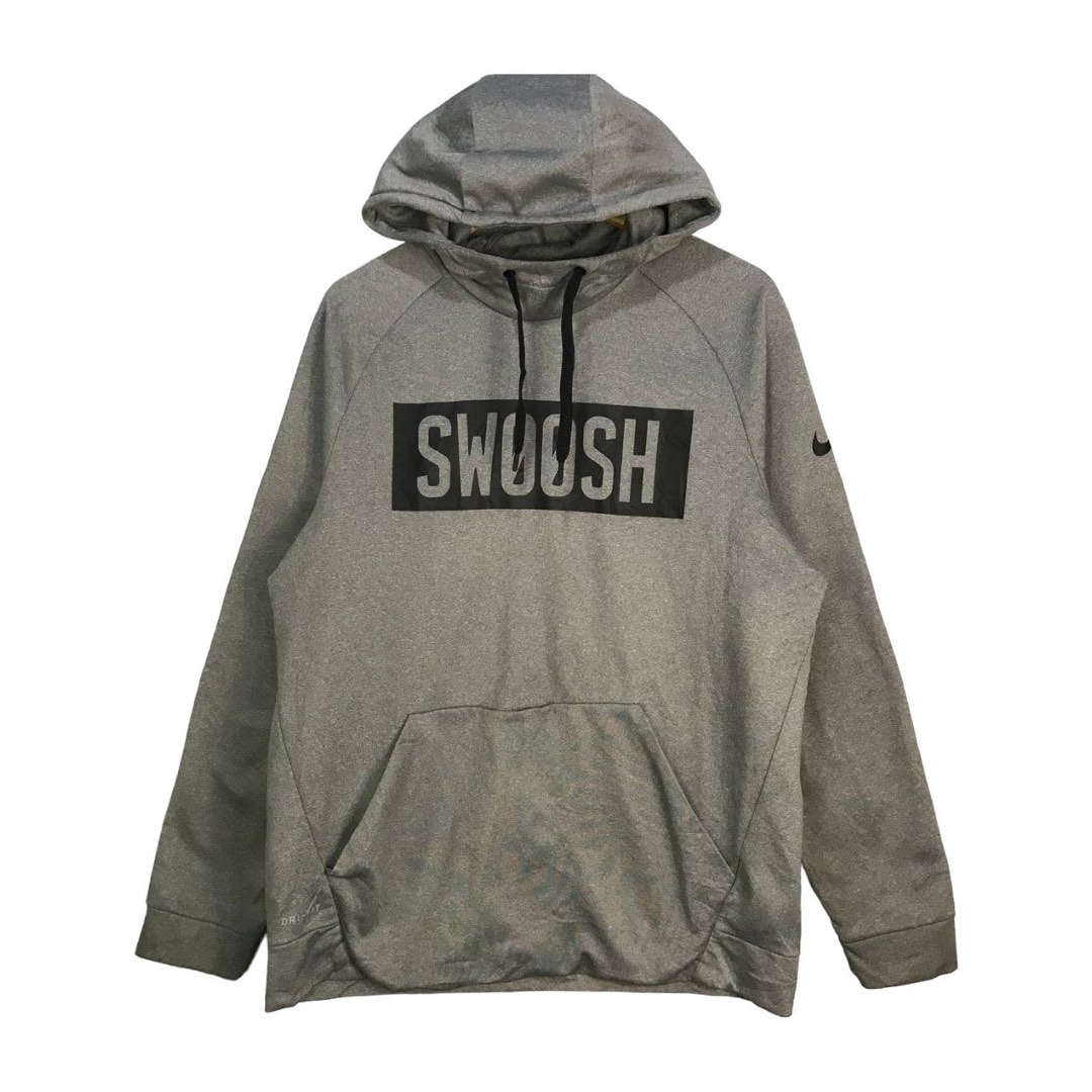 Nike Swoosh Hoodie Men s Fashion Tops Sets Hoodies on Carousell