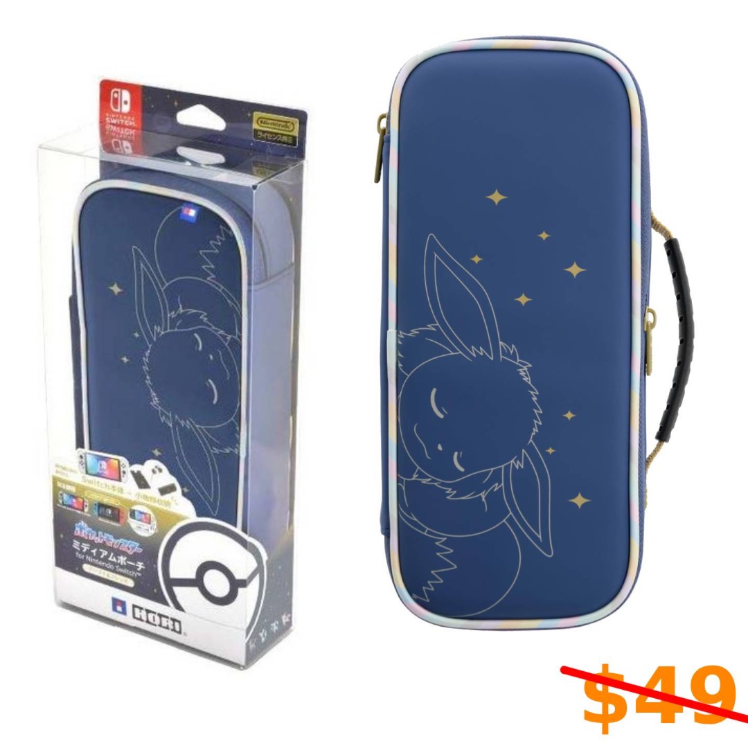 Nintendo Switch Hori Cargo Pouch Compact Eevee Blue (1462081) Brand New ...