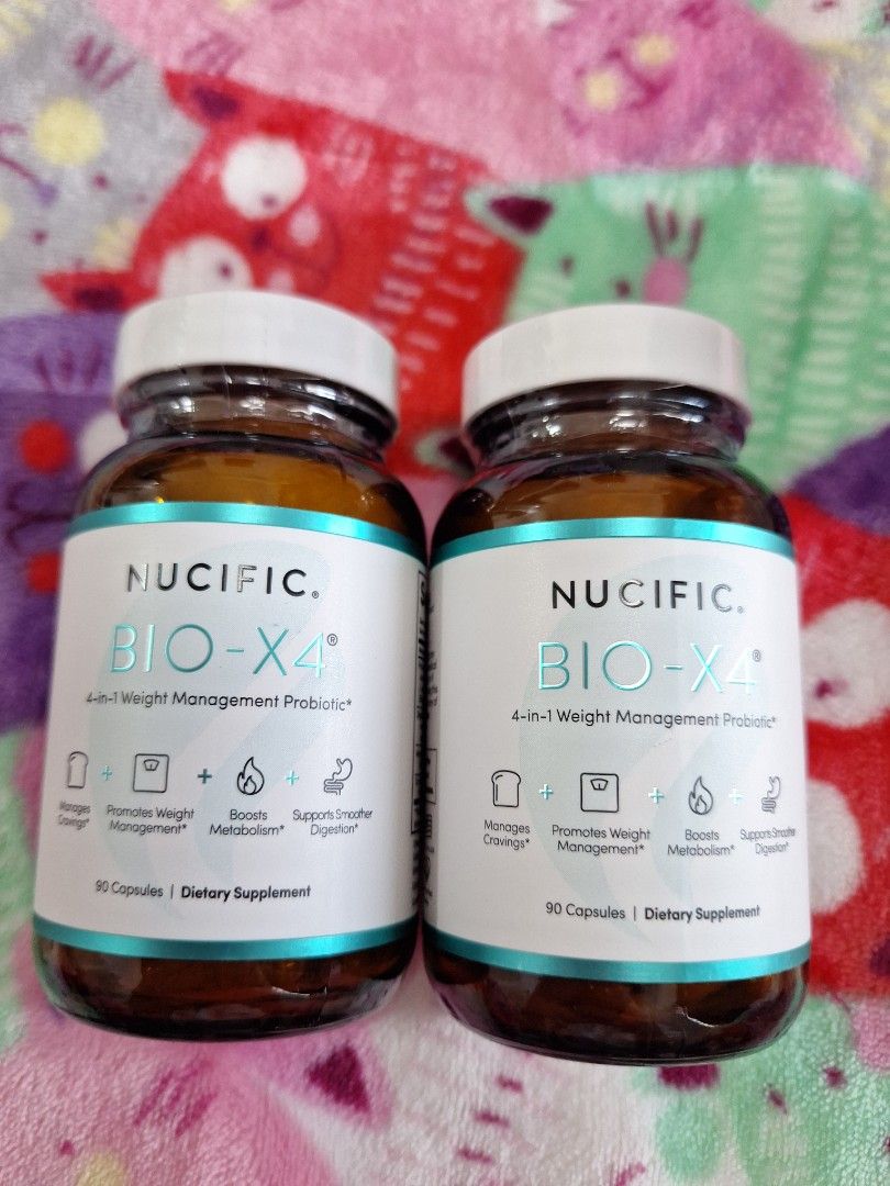 Nucific Bio-x4 Probiotic 90 Capsules Nucific Nucific BIO - X4 4 in 1 Weight Management Probiotic, Health & Nutrition