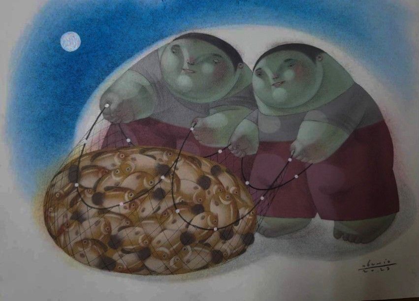 Obemio artwork (Category: Art & Prints) located in Manila. Submitted by megaworld_art (Listing ID 1263319661, Image 1). Description: 11x15in pastel on paper with certificate of authenticity cash on delivery metro manila we do Private home viewing by appointment 💯.