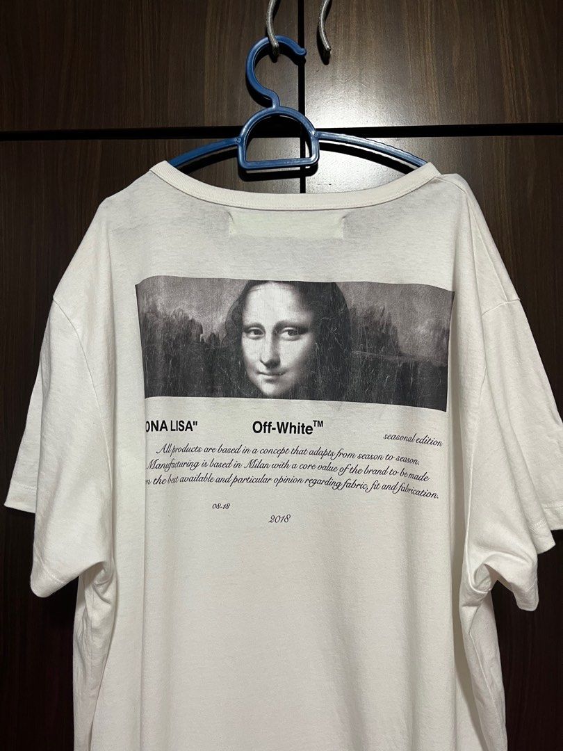 正規 19SS Off-White Mona Lisa モナリザ Tシャツ オフホワイト OFF