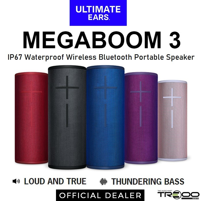 MEGABOOM 3 Bluetooth Speaker  Ultimate Ears Speaker with Thundering Bass