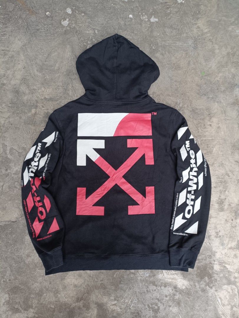 Off white Diagonal Split logo hoodie SS19