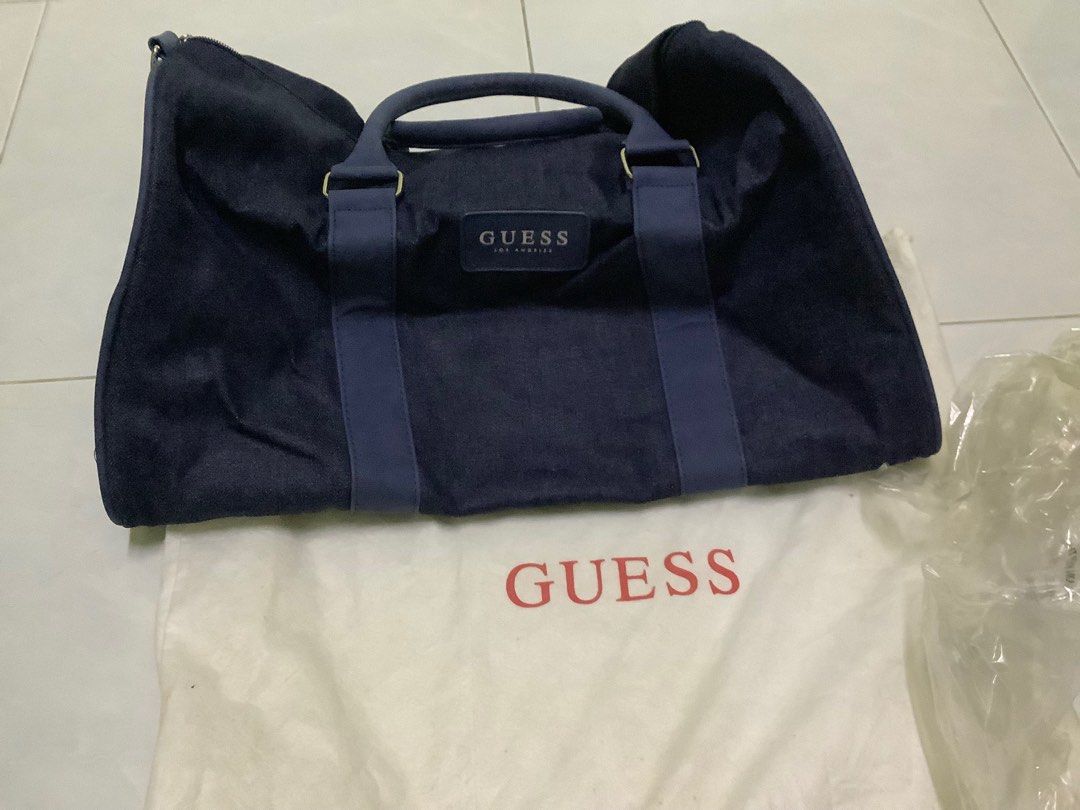 Guess denim duffle bag sales