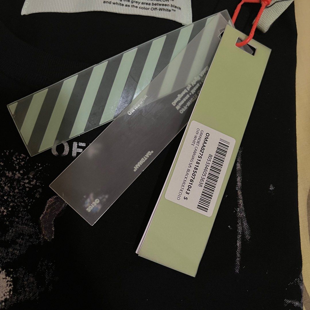 Off White Seeing Things Washed T Shirt Black Men s Fashion