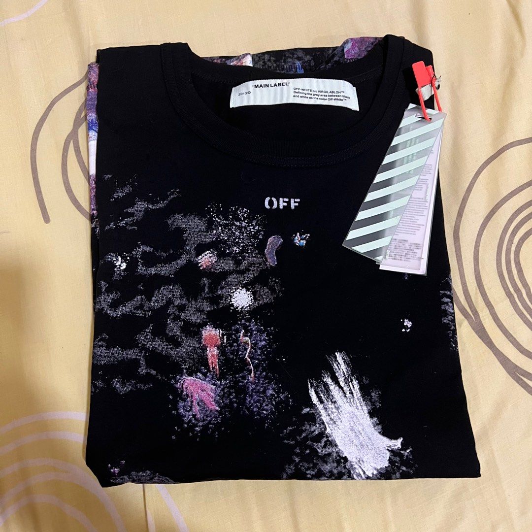 Off White Seeing Things Washed T Shirt Black Men s Fashion