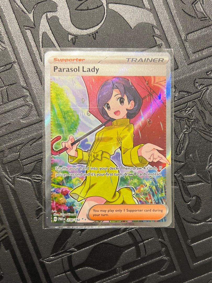 Parasol Lady 238/182 Full Art Secret Rare Scarlet & Violet: Paradox Rift  English Singles Pokemon Card SV4 PTCG