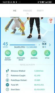 Pokémon Go -Solgaleo - Cosmog's evolution Trade Unregistered 1 Milion  Stardust