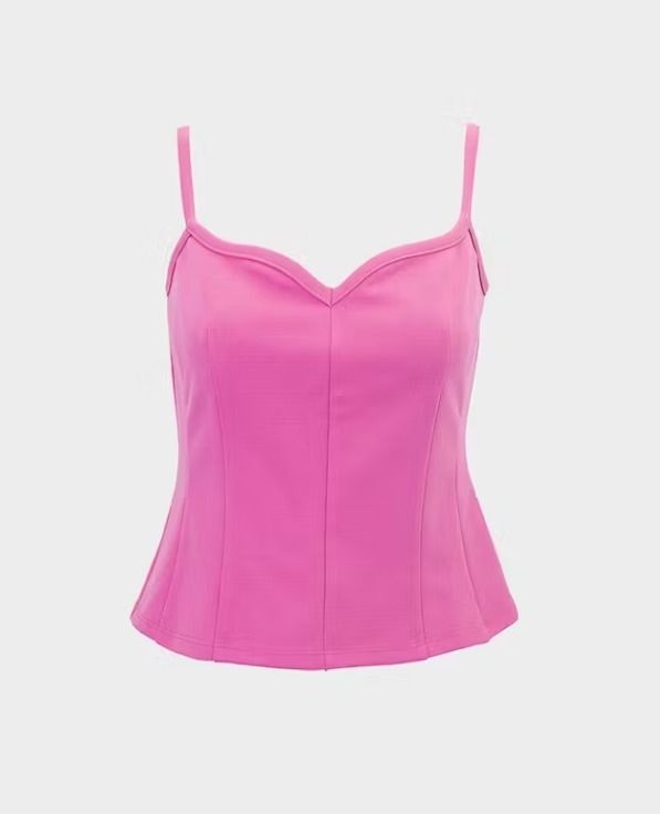 Pomelo barbie pink corset tank cami top, Women's Fashion, Tops
