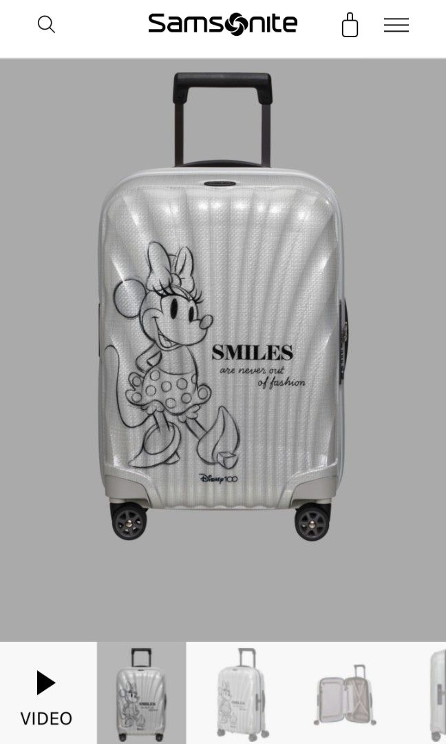 Samsonite mickey mouse best sale luggage