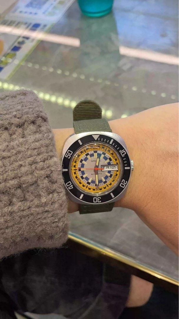 Rare Vintage Swiss Made Sandoz Monsoon Double Date Diver Watch Luxury Watches on Carousell