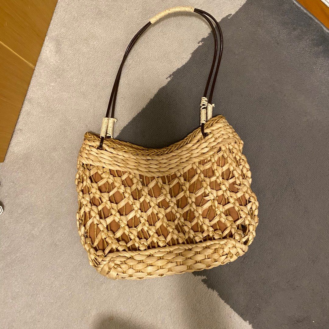 Rattan shoulder bag outlet