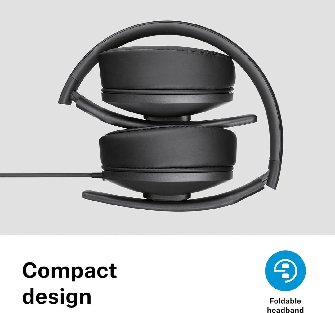 Ready Stock Sennheiser HD 300 Over Ear Headphones Black Free