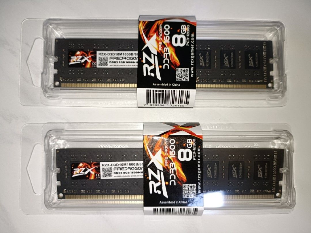RZX DDR3 1600MHz 2x8GB UDIMM RAM