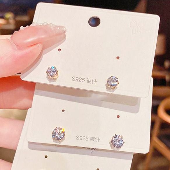 Nickel free cubic zirconia stud hotsell earrings