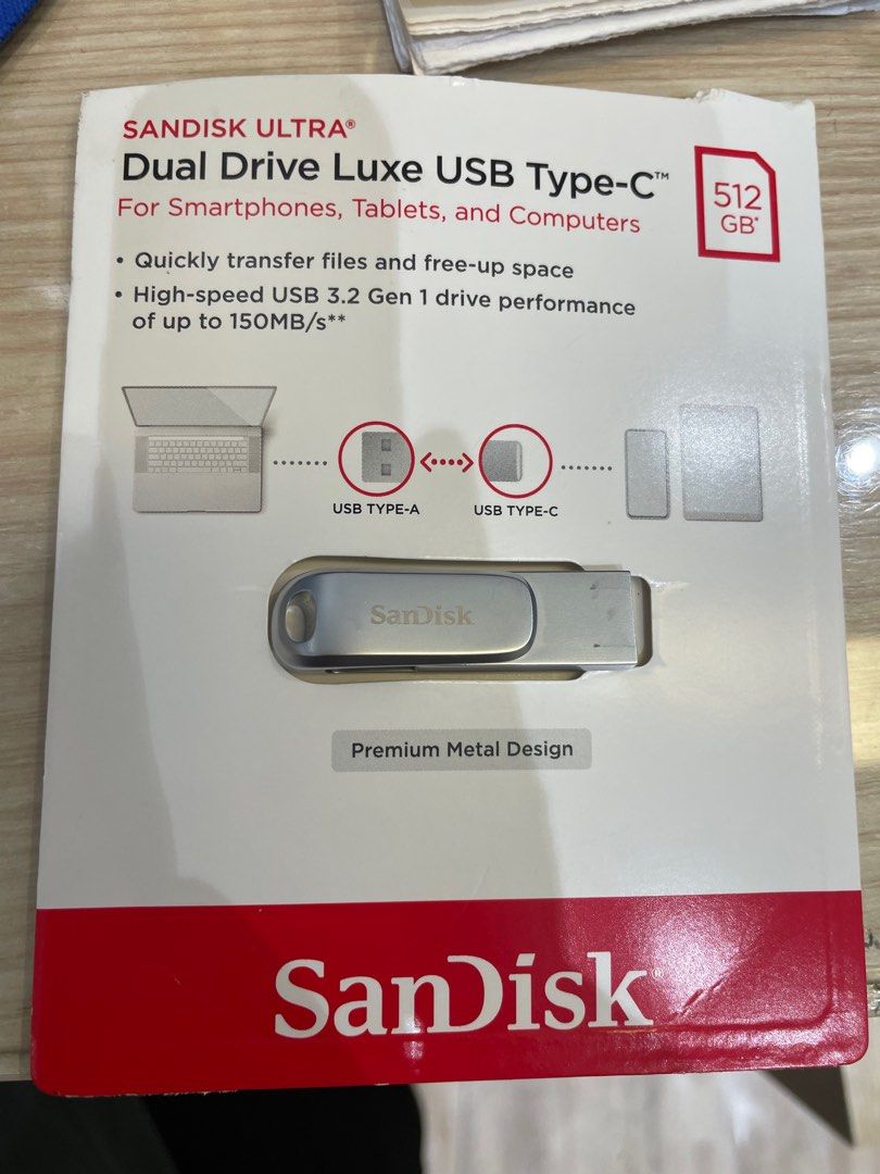 SanDisk - Ultra Dual Drive Luxe 512GB USB Type-C 雙用隨身碟(SDDDC4